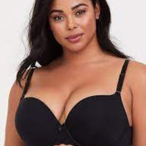 Torrid Curve Black Convertible Push Up Bra 48C